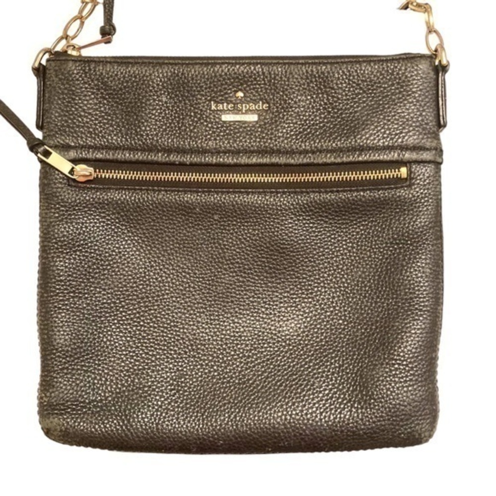 Kate spade black pebbled leather crossbody bag